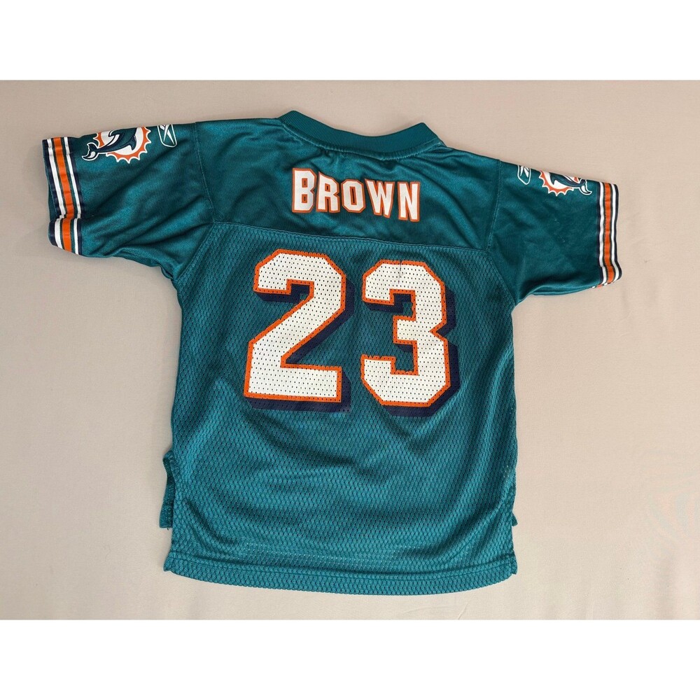 Vintage Reebok NFL Miami Dolphins #23 Jersey Kids Size 4